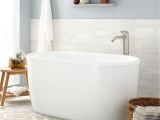 Deep Metal Bathtubs 55" Vada Acrylic soaking Tub Bathroom