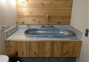 Deep Metal Bathtubs Utility Room Galvanized Water Trough Sink W Custom