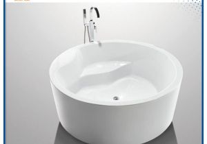 Deep Round Bathtubs White Round Freestanding Bathtub Acrylic Round soaking Tub