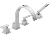 Delta Freestanding Bathtub Faucets Delta Faucet T4753 Vero Polished Chrome Two Handle with