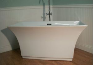 Delta Freestanding Bathtub Modern Clawfoot Tub Footed Pedestal Tub Acrylic