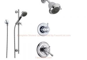 Delta Shower Systems Delta Cassidy Chrome Shower System with Dual Control Shower Handle
