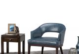 Denim Blue Accent Chair Simpli Home Mallory Denim Blue Bonded Leather Arm Chair