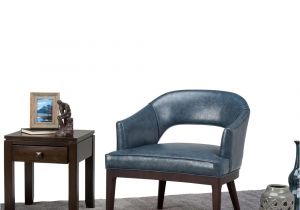 Denim Blue Accent Chair Simpli Home Mallory Denim Blue Bonded Leather Arm Chair