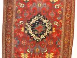 Different Types Of oriental Rugs Antique All Wool Bijar with Glorious Ground Colour Circa 1900