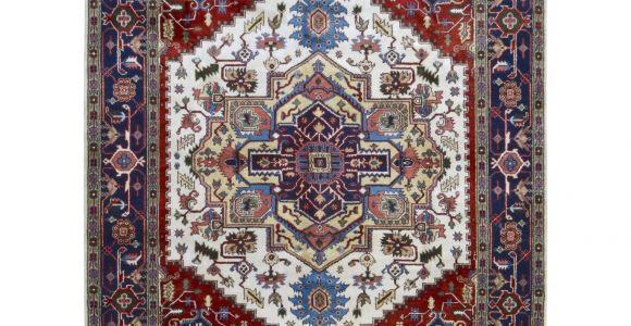 Different Types Of oriental Rugs Finerugcollection Handmade Serapi Navy Wool oriental Rug 8 1 X 10 2