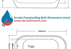Dimensions Freestanding Bathtub Ly £518 99