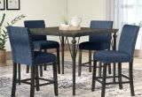Dining Room Table with Wine Rack Underneath Gracie Oaks Amy Wood Counter Height 5 Piece Dining Set with Fabric
