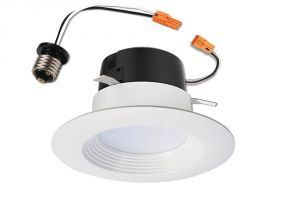 Directional Can Lights Halo Lt 4 In White Integrated Led Recessed Ceiling Light Fixture