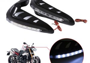 Dirt Bike Led Light Bar 1 Pair Universal Motorcycle Handguards Motocross Hand Guards One Set