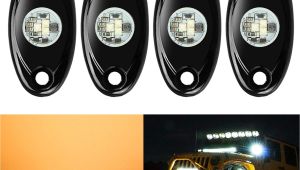 Dirt Bike Led Light Bar Amazon Com 4 Pods Led Rock Lights Kit Ampper Waterproof Underglow