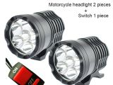 Dirt Bike Led Light Bar Motorcycle Led Headlights 12v 60w 10000lm U2 Led Motorbike Beam