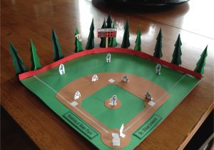 Diy Baseball Field Rug Baseball Project for A Book Report Kids School Projects