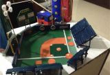 Diy Baseball Field Rug Baseball Stadium Project Kids Project Pinterest Craft