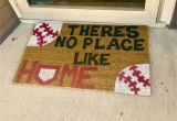 Diy Baseball Field Rug there S No Place Like Home Baseball Door Mat Home Plate Baseball