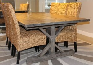 Diy Farmhouse Dining Chair Plans Weathered Gray Fancy X Farmhouse Table with Extensions Do It