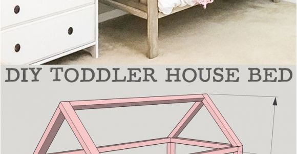 Diy Floor Beds for toddlers Diy toddler House Bed Pinterest Bed Plans House and Room