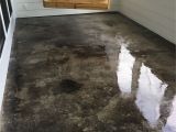 Diy Heated Garage Floor Gray Acid Stained Concrete Porch Outside Pinterest Stained