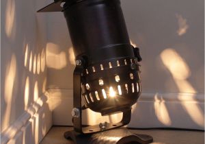 Diy Spotlight Lamp Retro theatre Lamp On Base Long Spotlight Model Black Home Diy