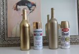 Diy Spray Bottle Rack Spray Painted Wine Bottle Vases Awesome Diy Home Decorating Ideas