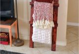 Diy Wooden Blanket Rack 6 Throw Ladder for Beginners Woodworking Apartments and Craft