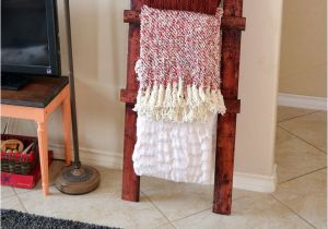 Diy Wooden Blanket Rack 6 Throw Ladder for Beginners Woodworking Apartments and Craft