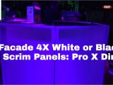 Dj Facade Lighting Proxdirect White or Black Scrim Portable Dj Facade with Carry Bag