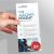 Dl Rack Card Size Free Dl Rack Card Template Mockup Psd for Photoshop Brandpacks