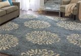 Dog Friendly Indoor Rugs Shop Mohawk Home Bay Blue Huxley Exploded Medallions area Rug 8 X