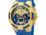 Dolce &amp; Gabbana Light Blue for Her Invicta Bolt Chronograph Gold and Blue Dial Mens Watch 24698 Bolt