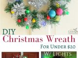 Dollar General Christmas Tree Decorations How to Make An Easy Diy Lighted Christmas Wreath for Under 20