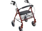Drive Medical Duet Rollator Transport Chair Combo Drive 4 Wheel Rollator Walker with Fold Up Removable Back Support