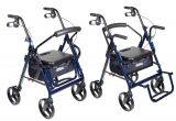 Drive Medical Duet Rollator Transport Chair Combo Drive Medical Duet Dual Function Transport Wheelchair Rollator