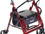 Drive Medical Duet Rollator Transport Chair Combo Duet Transport Wheelchair Rollator Walker Drive Medical