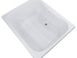 Drop In Center Drain Bathtub Veronesse 48 X 60 Rectangular Air Drop In Bathtub W