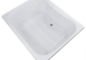 Drop In Center Drain Bathtub Veronesse 48 X 60 Rectangular Air Drop In Bathtub W