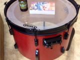 Drum Set Lights Old Junk Drum Repurposed as End Table Woodworking Pinterest