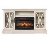 Duraflame Electric Fireplace Logs Duraflame 62 In W 5200 Btu Weathered White Wood Flat Wall Infrared