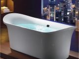 Eago Freestanding Bathtub Eago Am1900 74 3 4" White Freestanding Air Bubble Bathtub