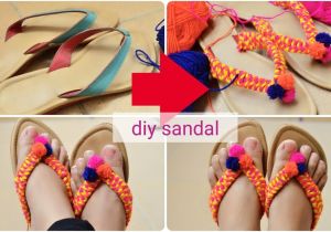 Easy Flip Flop Decorating Ideas How to Convert Revamp Recycle Old Sandals Flipflop Into New Diy Pom