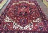 Ebay 9×12 oriental Rugs Sale Great Hand Knotted Persian Tabriz Heriz Rug Geometric Carpet