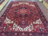 Ebay 9×12 oriental Rugs Sale Great Hand Knotted Persian Tabriz Heriz Rug Geometric Carpet