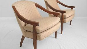 Ebay Mid Century Modern Accent Chair 2 Vtg Transitional Open Arm Barrel Accent Chairs Danish