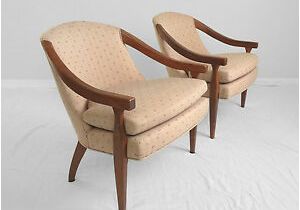 Ebay Mid Century Modern Accent Chair 2 Vtg Transitional Open Arm Barrel Accent Chairs Danish