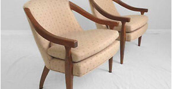 Ebay Mid Century Modern Accent Chair 2 Vtg Transitional Open Arm Barrel Accent Chairs Danish