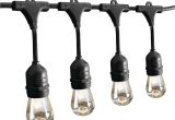 Edison Light Strands 24 Ft 12 Bulb Outdoor String Lights