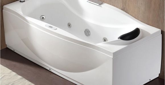 Ego Whirlpool Bathtub Eago 71 In Acrylic Flatbottom Whirlpool Bathtub In White