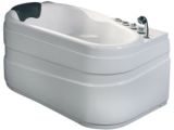 Ego Whirlpool Bathtub Eago Am175 R Bathtub 5" Oval Right Drain Corner Whirlpool