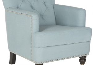 Electric Blue Accent Chair Buy Safavieh Hud8212k Colin Tufted Club Chair Sky Blue at