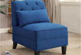 Electric Blue Accent Chair Susanna Accent Chair W Pillow Blue Acme Furniture